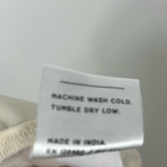 Pact Canopy Organic Cotton Linen Blend High-Waisted Shorts Bone XL 16/18/20 - Picture 12 of 12